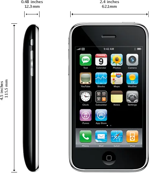 Apple iPhone 3G características y especificaciones, analisis, opiniones -  PhonesData