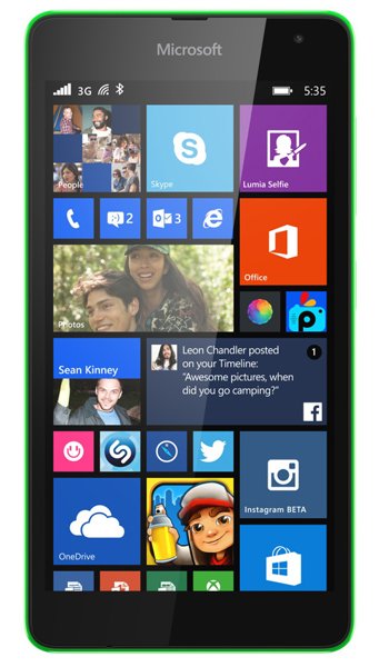 Microsoft Lumia 535 Specs, review, opinions, comparisons
