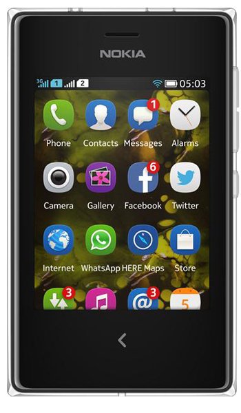 Nokia Asha 503 Dual SIM fiche technique