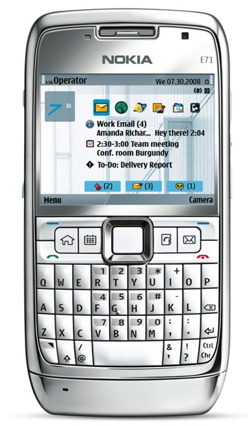 Nokia E71 - технически характеристики и спецификации