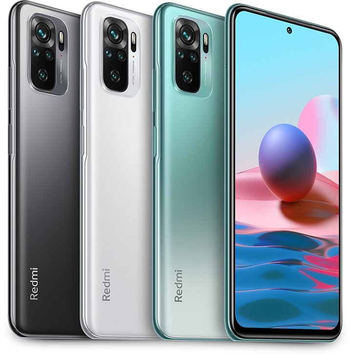 DESSEN Custodia Per Xiaomi Redmi Note 10 4G / Note 10s - Morbida TPU Con Anello Girevole E Supporto Magnetico, Blu Cielo